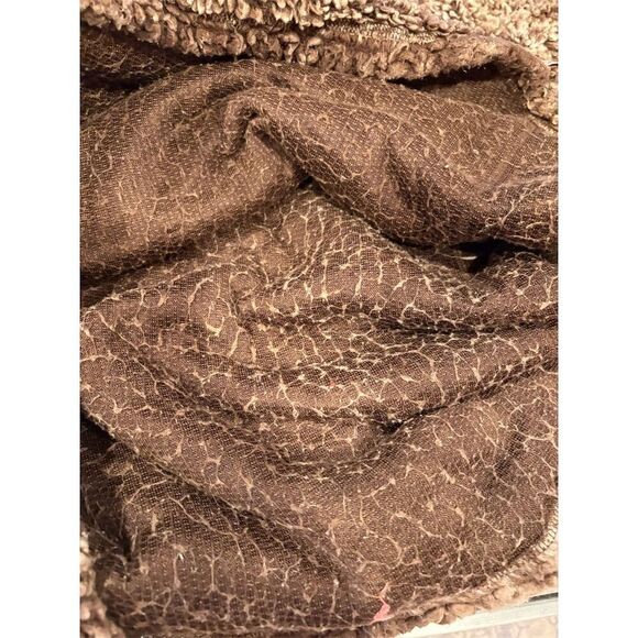 Simply Southern Women's Sherpa Pullover Jacket Brown Size L Standard Casual Zip - Picture 11 of 11